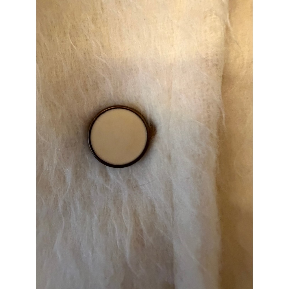 Riel Coat Company Wool Mohair Blend Blazer Jacket Cream Size 16 View 3